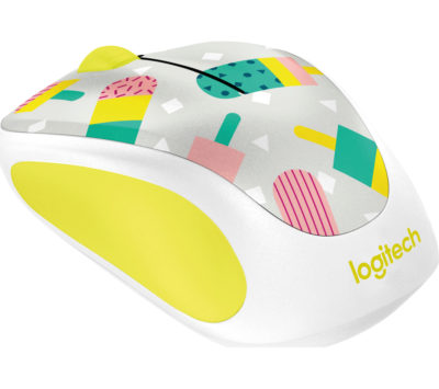 LOGITECH Popsicles M238 Wireless Optical Touch Mouse - White & Yellow LOGITECH Popsicles M238 Wireless Optical Touch Mouse - White & Yellow